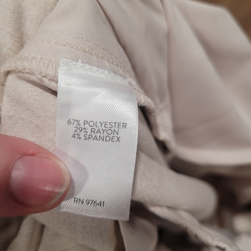 J. Jill Pants Womens Size 10 Straight Leg Beige Oatmeal Heather - Picture 7 of 8